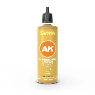 Image of Ak Interactive Dunkelgelb Ral 7028 Dark Yellow Surface Primer 100 ml 3Gen