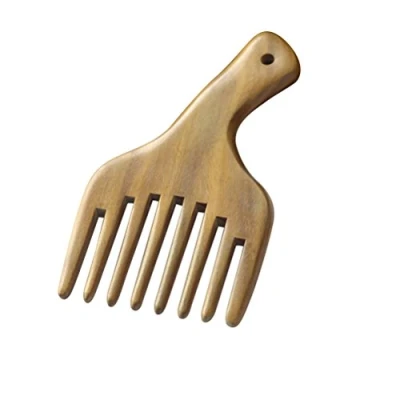 Image of Hair Pick FRCOLOR Wooden Sandalwood Comb Afro Lift Combs