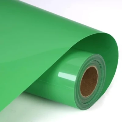 Image of HIKENRI Sage Green Heat Transfer Vinyl Bundle 12&quot; x 10 ft Rolls,HTV for Silhouette Cameo Easy to Cut &amp; Weed,DIY Press Design T Shirt,Clothes,Hats and Other Textiles