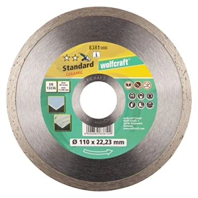 Image of wolfcraft Diamond Cutting Disc “Standard Ceramic, Ø 110 mm I 8381000