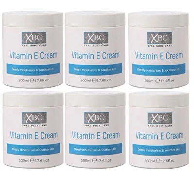 Image of XBC Vitamin E Cream Deep Moisturisier Skin 500ml X 6