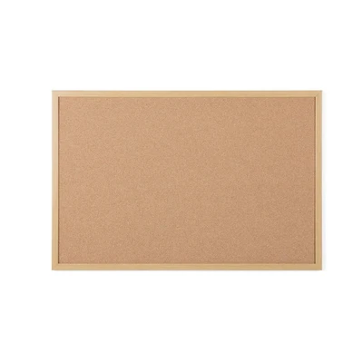 Image of Bi office Cork Board Oak 1800x1200mm