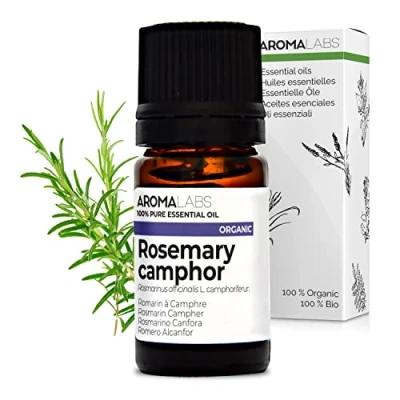 Image of BIO Rosemary Camphor Essential Oil 5mL 100% Pure, Natural, Chemotyped and AB Certified AROMA LABS (French Brand)
