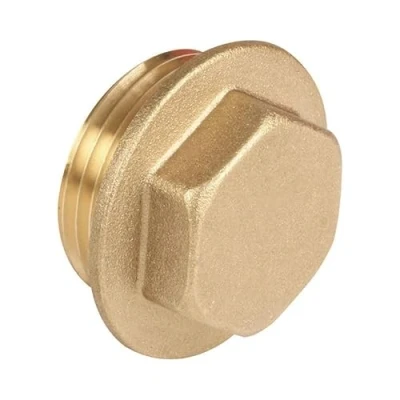 Image of 1&quot; Brass Flanged Plug PACK of 2