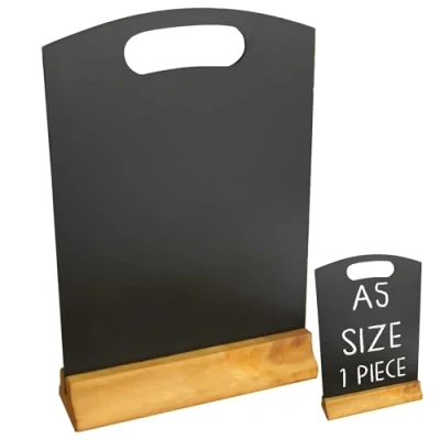Image of A5 Table Top Menu Blackboard Chalkboard with Plinth by Chabrias LTD