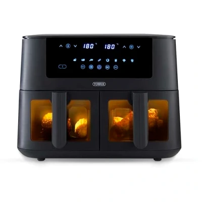 Image of Tower Vortx Vizion 8 Litre Digital Dual Basket Air Fryer