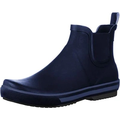 Image of Rocket Dog Women&#039;s Rainbow Rubber Rain Boot, Navy, 6 Medium US