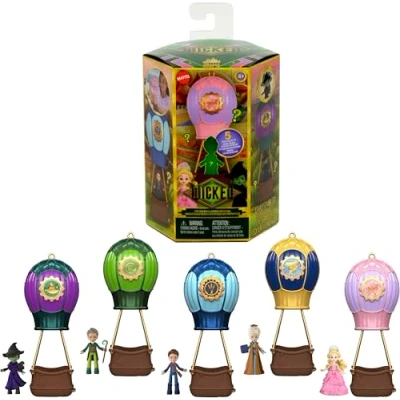 Image of Mattel Universal Pictures’ Wicked Ozian Balloons Reveal Toy Set with Surprise Small Doll, Hot Air Balloon &amp; Accessory (Styles May Vary), JFM15