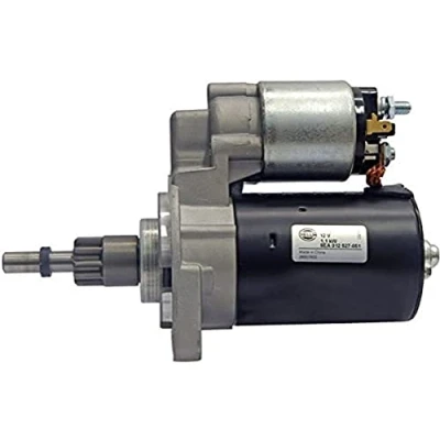 Image of 02A911023E, 02A911023EX Starter motor HELLA 8EA 012 527 051 12V 1,1kW 10 with 15a clamp 76mm VOLKSWAGEN: GOLF 2, Passat B3/B4 Estate, Corrado
