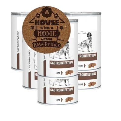 Image of AETN Creations Bundle of 6x400g Wet Gastrointestinal in Loaf Veterinary Diet Dog Food for Adult Dogs with Digestive Sensitivities plus Jerky Treat