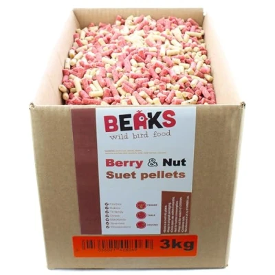 Image of Suet feed pellets 3kg / Berry &amp; nut