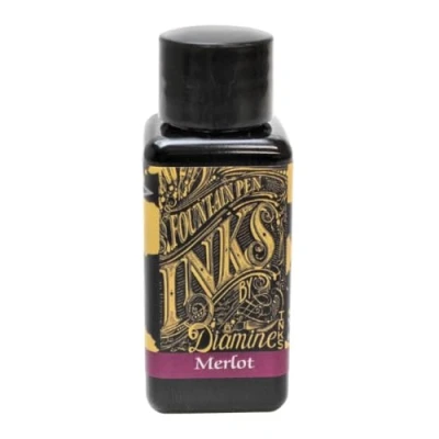 Image of Diamine 30ml Merlot fountain pen ink bottle