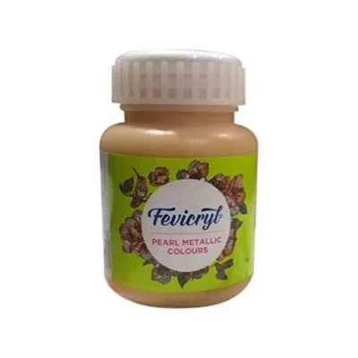 Image of SPL Acrylic &amp; Multi Surface Paint Colour for Art Craft (100 Ml Btl) Pidilite Fevicryl (METALIC GOLD)