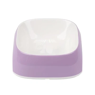 Image of Ferplast Glam Cat Bowl Fashionable, Non Slip Plastic Food and Water Bowl, Easy to Clean, 0,4 Liter, Green