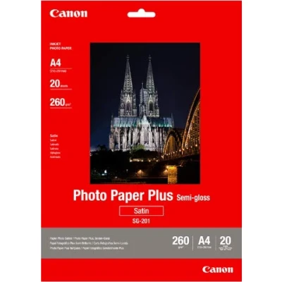 Image of Canon SG 201 Semi Gloss Photo Paper Plus A4 20 Sheets