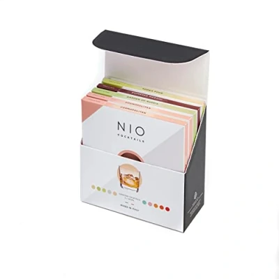Image of NIO Cocktails Vodka Lovers Box, 5 x 10 cl Pre Mixed, Ready to Serve Ketel One Drinks (2 Cosmopolitans, 1 Espresso Martini, Garden of Russia and Sour), Gift Pack, 50