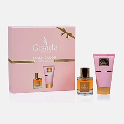 Image of Gisada Ambassador Women Gift Set 50ml EDP + 100ml Shower Gel