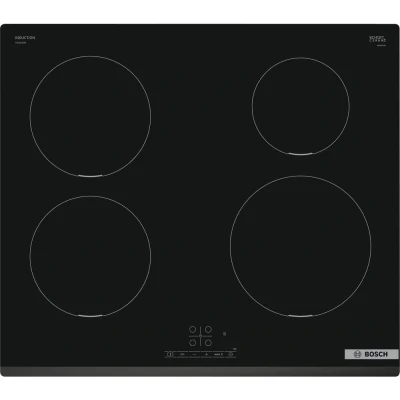 Image of Bosch Series 4 PIE631BB5E Induction Hob with 5 Year Warranty, TouchSelect, PowerBoost, Integrated, Black, 60cm wide
