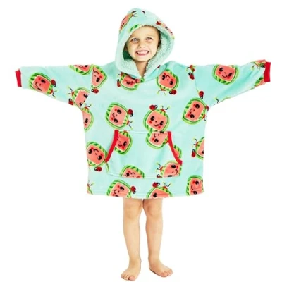Image of Girls Boys Cocomelon Hoodie Oversized Fleece Hoody (Cocomelon, 4 6 Years)