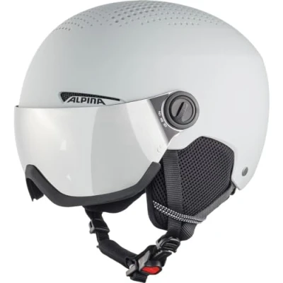 Image of ALPINA Unisex Adult, ARBER VISOR Q LITE ski helmet, grey matt, 54 58 cm