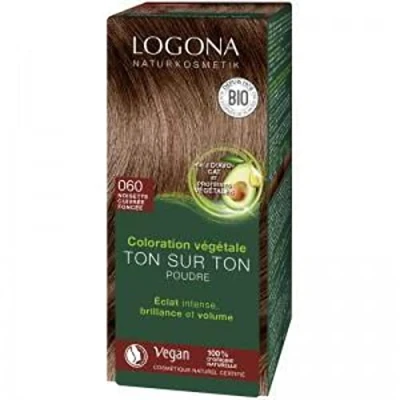 Image of Logona Herbal Hair Color Powder, 060 Nut Brown 33312