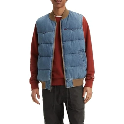 Image of Levi&#039;s Western Super PUFF VEST Waistcoat, Men&#039;s, Size: XXL, Slightly sidetracked
