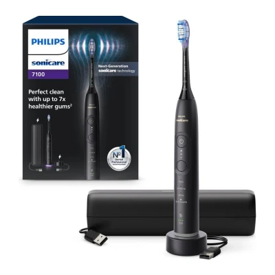 Image of PHILIPS Sonicare Series 7100 HX7421/01 Electric Toothbrush Black, Black