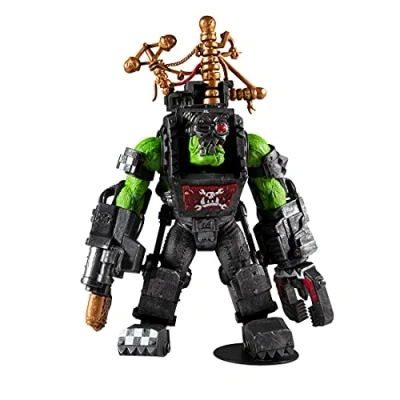 Image of McFarlane Toys, Warhammer 40000 Big Mek Mega Figure with 22 Moving Parts, Collectible collectors stand base Ages 12+