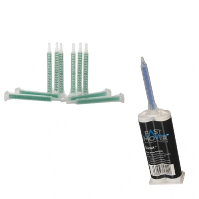 Image of Fast Mover 50ml 2K Plastic Repair Rigid Glue Cartridge and Nozzles FMT6340 &amp; FMT6350