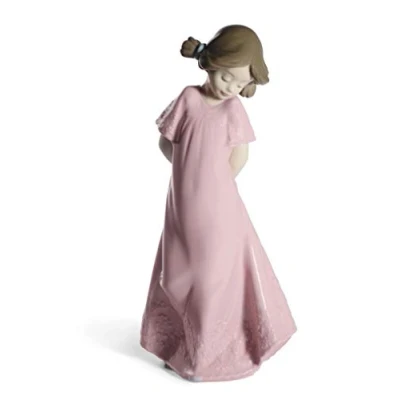 Image of NAO Porcelain Figure So Shy in Gloss and Pastel Tones. Special Edition. Decorative Girl Figure.