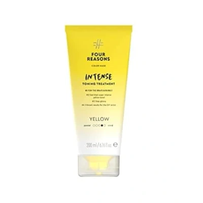 Image of Four Reasons Color Mask INTENSE Yellow (26 Colors) Intensive Toning Treatment Highly Pigmented Depositing Conditioner For Changes, 6.76 fl oz