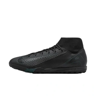 Image of Nike Performance ZOOM Mercurial Superfly 10 Academy TF Astro turf trainers, Size: 3.5, black deep jungle Textile/synthetics