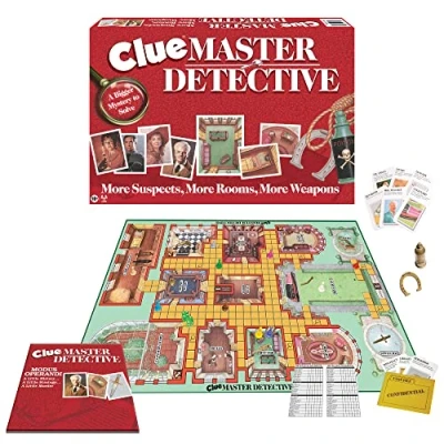 Image of Winning Moves Clue Master Detective Board Game, Multi Coloured
