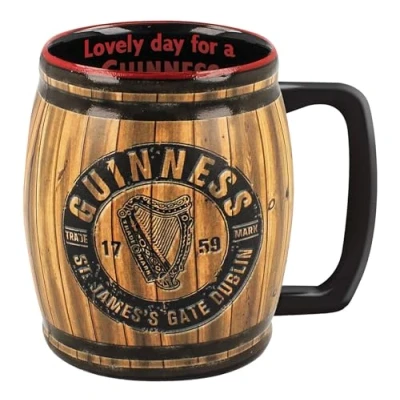 Image of Shamrock Gift Company Guinness Barrel Effect Mug (430ml)