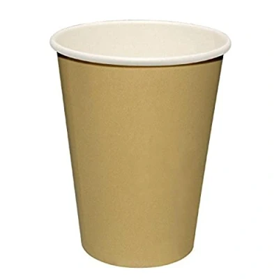 Image of 1000X Olympia Disposable Hot Cups Brown 230ml 8oz Drinks Party Restaurant