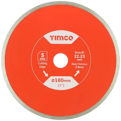 Image of 3x TIMCO General Purpose Tile &amp; Ceramic Diamond Blade Continuous TE180222