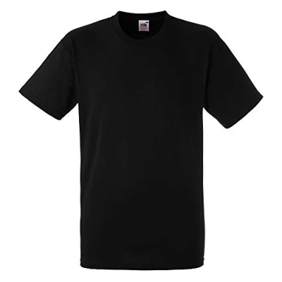 Image of Fruit Of The Loom 61212 men&#039;s T shirt in Black