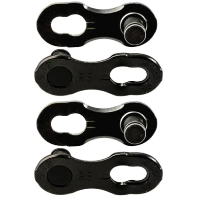 Image of KMC 12NR 12 Speed Non Re Useable MissingLinks, Black (DLC), 2 Pairs