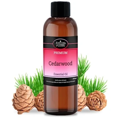 Image of Cedarwood Essential Oil 100% Pure &amp; Natural Therapeutic Grade Cedar for Hair Growth Skin Diffuser, Humidifier Aromatherapy Sleep, Relax 100ml