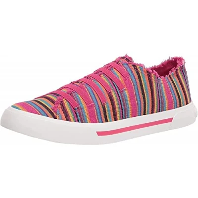 Image of Rocket Dog Jokes Slip on Flat Trainers 4 UK Pink