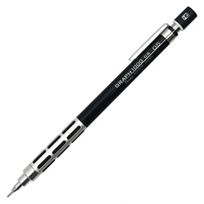 Image of Pentel Mechanical Pencil, Graph 1000 CS, for Draft, 0.5mm, Black (PG1005CS A)