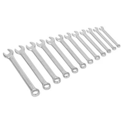 Image of Sealey Premier Combination Spanner Set 12pc Cold Stamped Metric