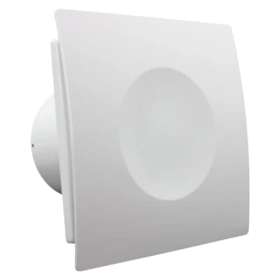 Image of VENTS QuietLine 100 mm Modern Silent Bathroom Extractor Fan with Pull Cord Switch and Timer for Controlled Efficient Ventilation Timed Aeration of Shower Wet Humid Rooms