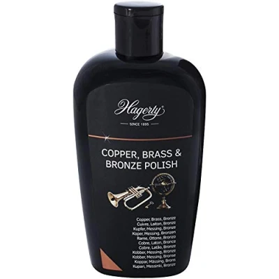 Image of Hagerty copper brass &amp; bronze polish 250 ml I Efficient for renewed shine Polishing cream vases tableware decorative items musical instruments etc