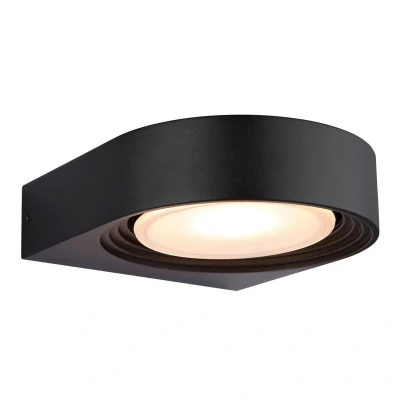 Image of Oko Outdoor Wall Down Lamp Matt Black IP44 LED 3000K