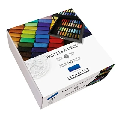 Image of SENNELIER Extra Soft Pastel Half Stick Set, 60 Count (Pack of 1), Multi