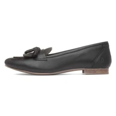 Image of Hush Puppies Women&#039;s Marissa Tassel Loafer, Black, 4 UK