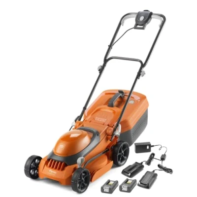 Image of Flymo SimpliStore 340 Li Cordless Lawn Mower 40V, 30cm Cutting Width, Close Edge Cutting, 35L, Lightweight