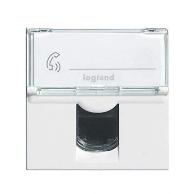 Image of 076565 RJ45 socket prog mosaic cat. 6 ftp 2 mod white lcs≤ Legrand