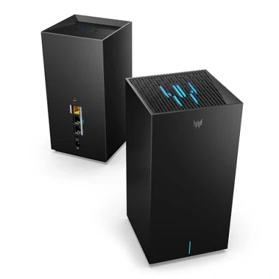 Image of Predator Connect X7 Gaming Wi Fi Mesh Router with 5G Fallback, Tri Band 7 BE11000 (2.4GHz, 5GHz, 6GHz), peak speeds up to 5.7Gbps, App, Intelligent Device Recognition